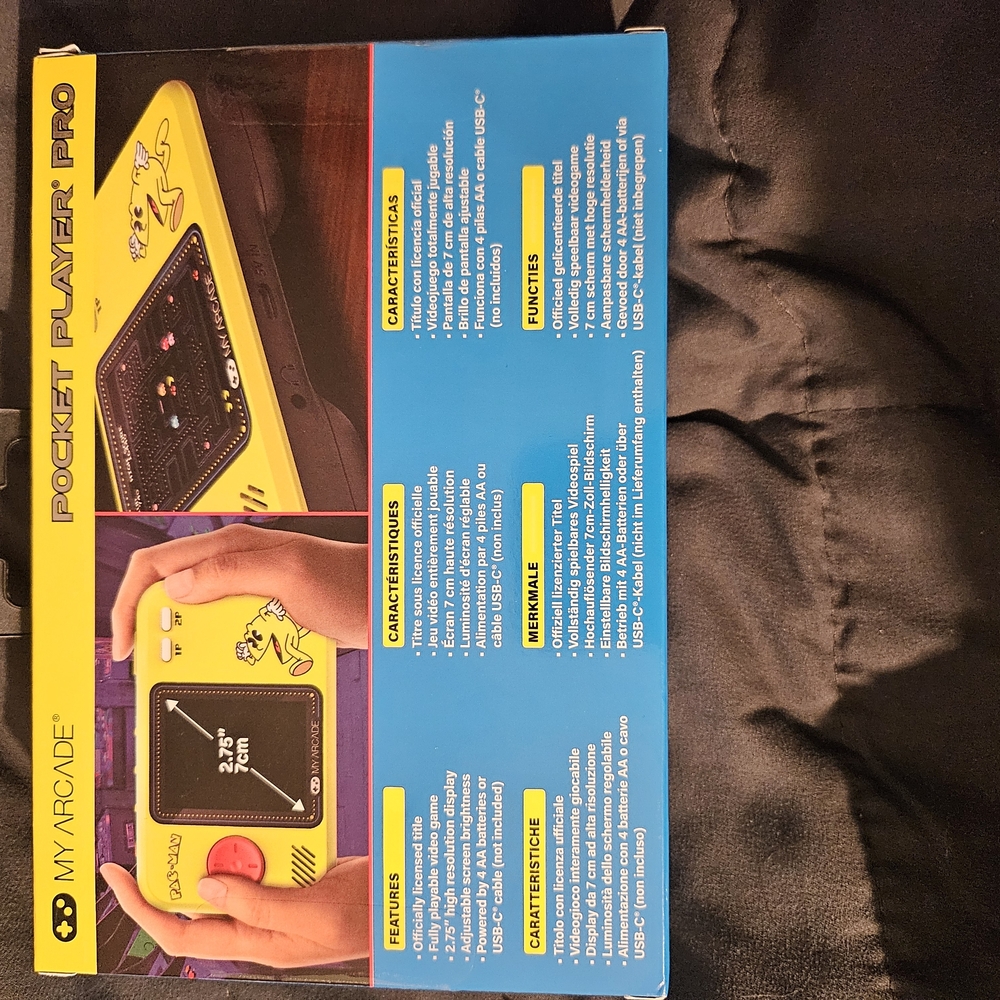 Arcade Handheld Console Yellow‎ and Red (Pac-man) - Picture 2 of 7